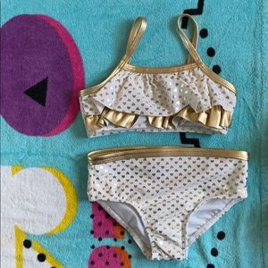 New Girls gold heart Ocean Pacific bikini
